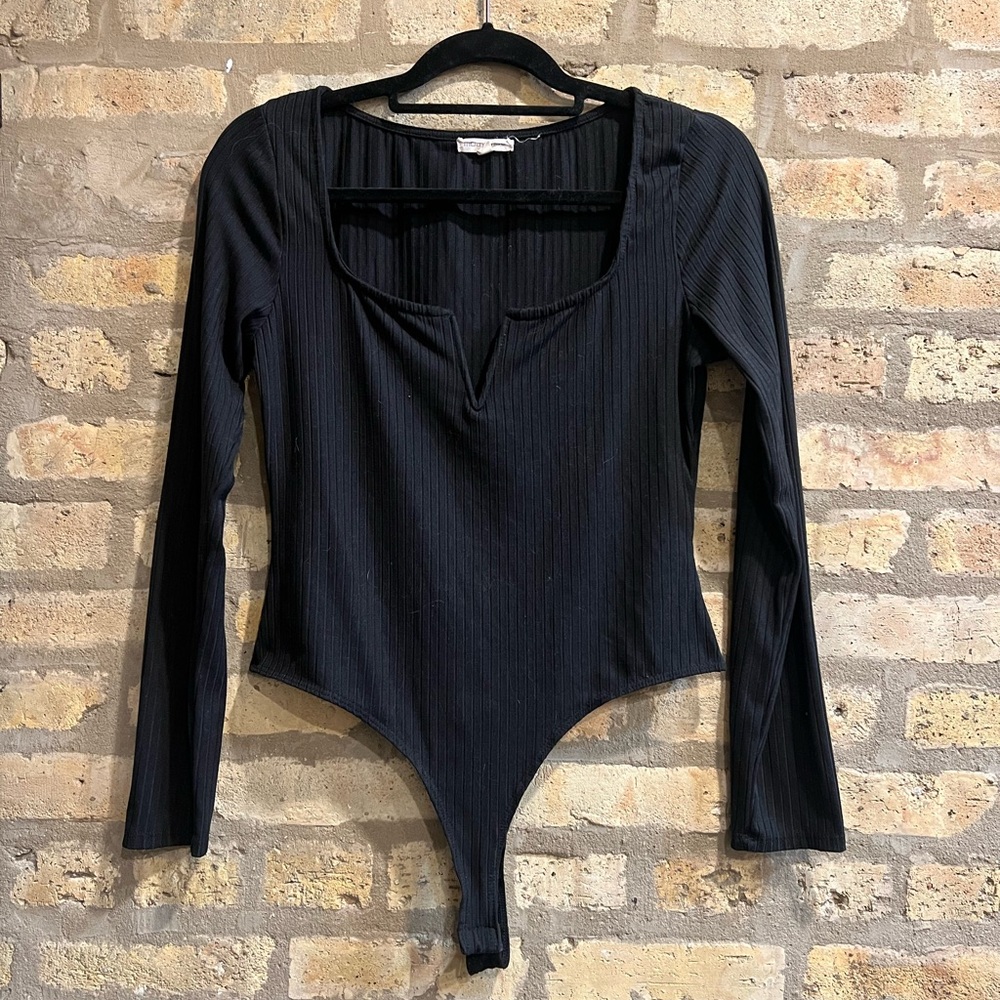 Black Long Sleeve Bodysuit